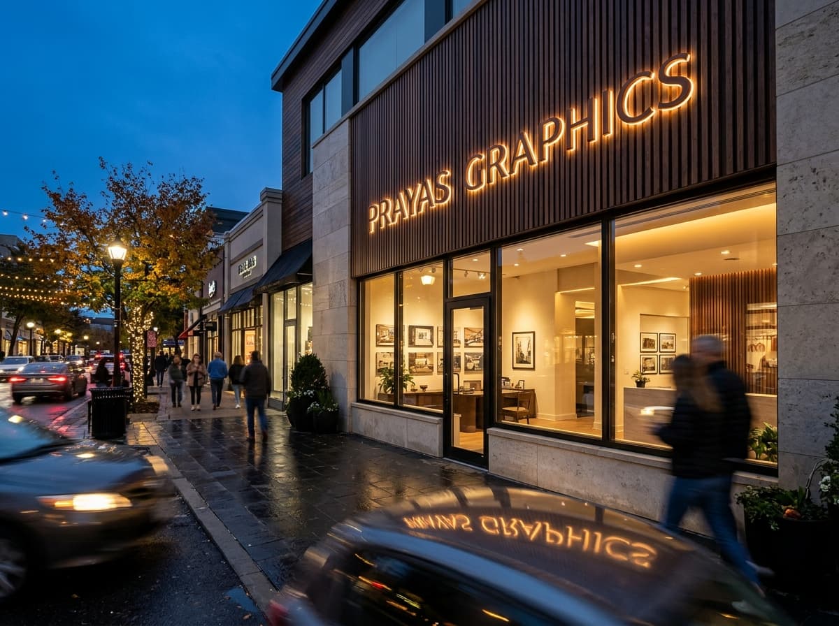 Storefront LED Display manufactured by Prayas Graphics